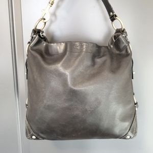 Authentic Large Coach Carly Hobo tote - black leather